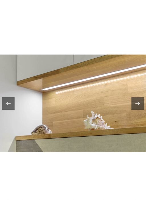 Profil incastrat banda LED, 3 m, alb mat