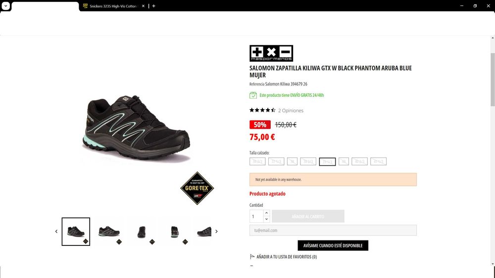 SALOMON GORE-TEX Women Kids Shoew размер EUR 40 / UK 6.5 маратонки водонепромокаеми - 806