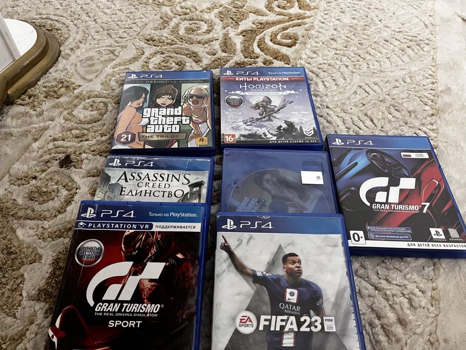 Диски на Sony Playstation4