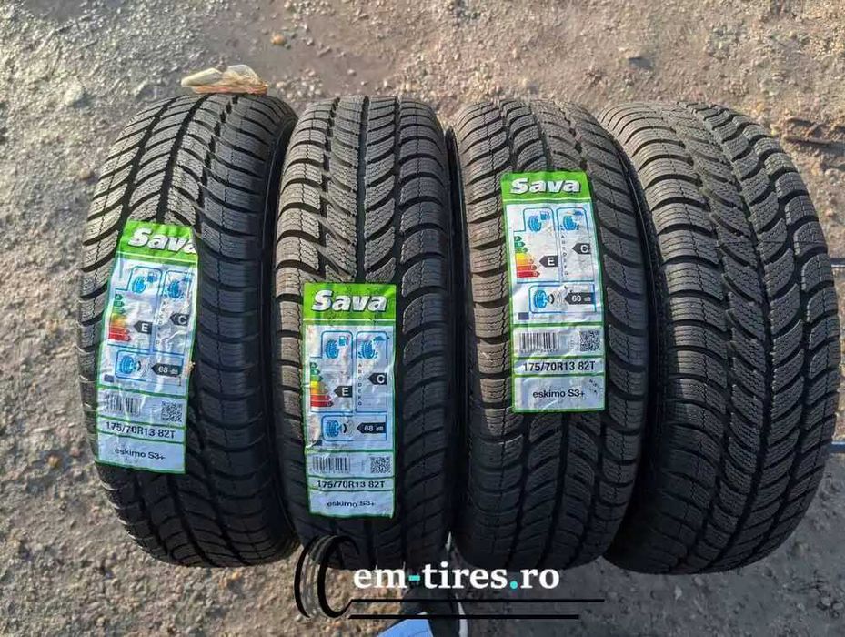 175/70 R13 • Iarna • Sava Eskimo S3+ 82T | 4 buc | Pret/buc
