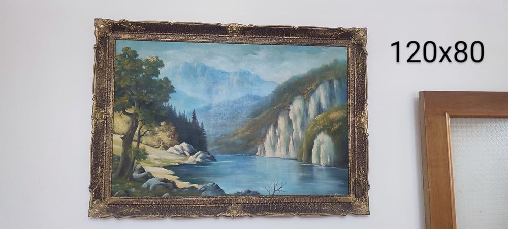 Tablouri pictate pe pînză,stare bună