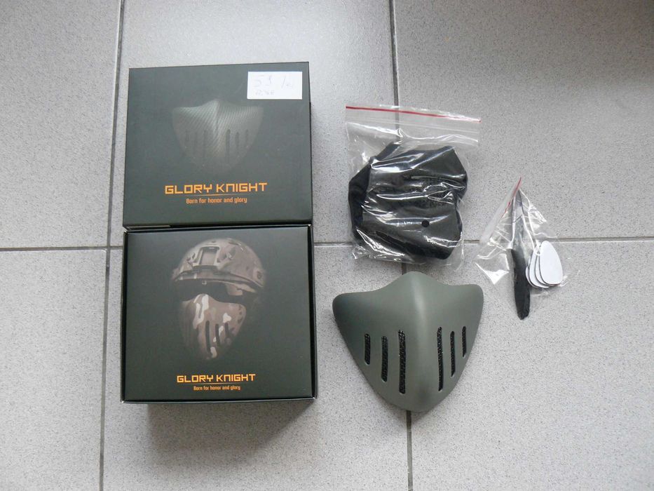 Masca Protectie Airsoft GH Half Face Mask Glory Knight Grey/Gri