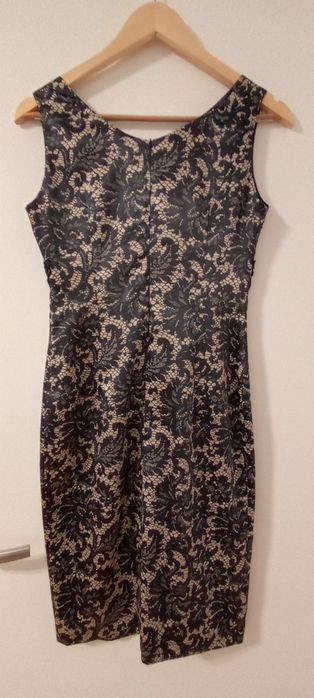 Rochie de seara eleganta cu dantela aplicata