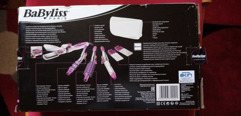 BaByliss ondulator de par 8 in 1, set