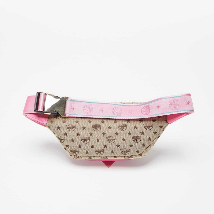 Chiara Ferragni Canvas Funky Bag - Оригинална дамска чанта за кръст и рамо