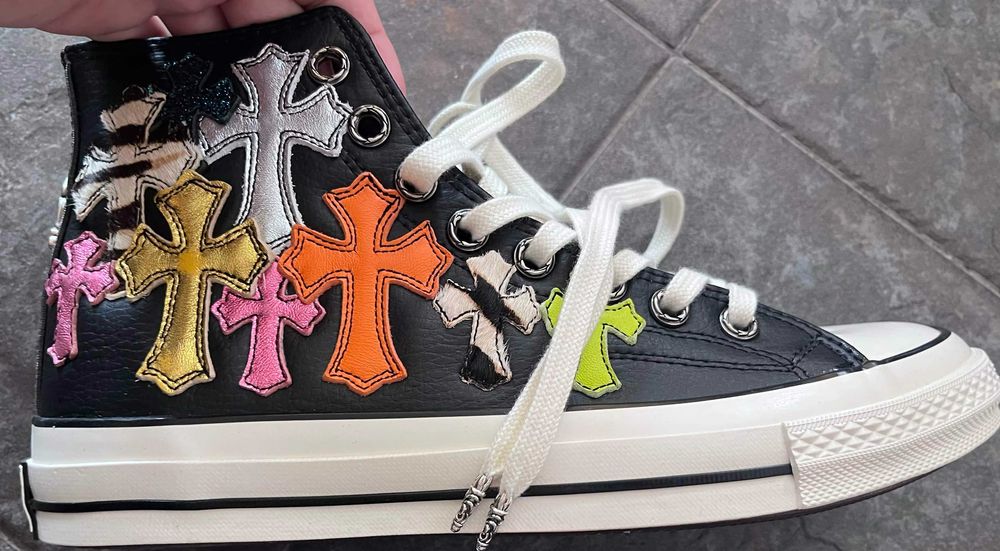 Chrome Hearts x Converse Chuck 70 обувки. размер 42