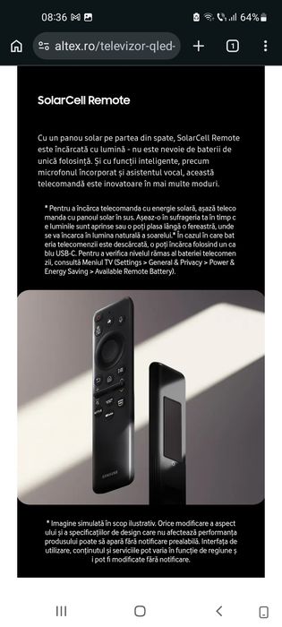 Samsung QLed 4k în garantie
