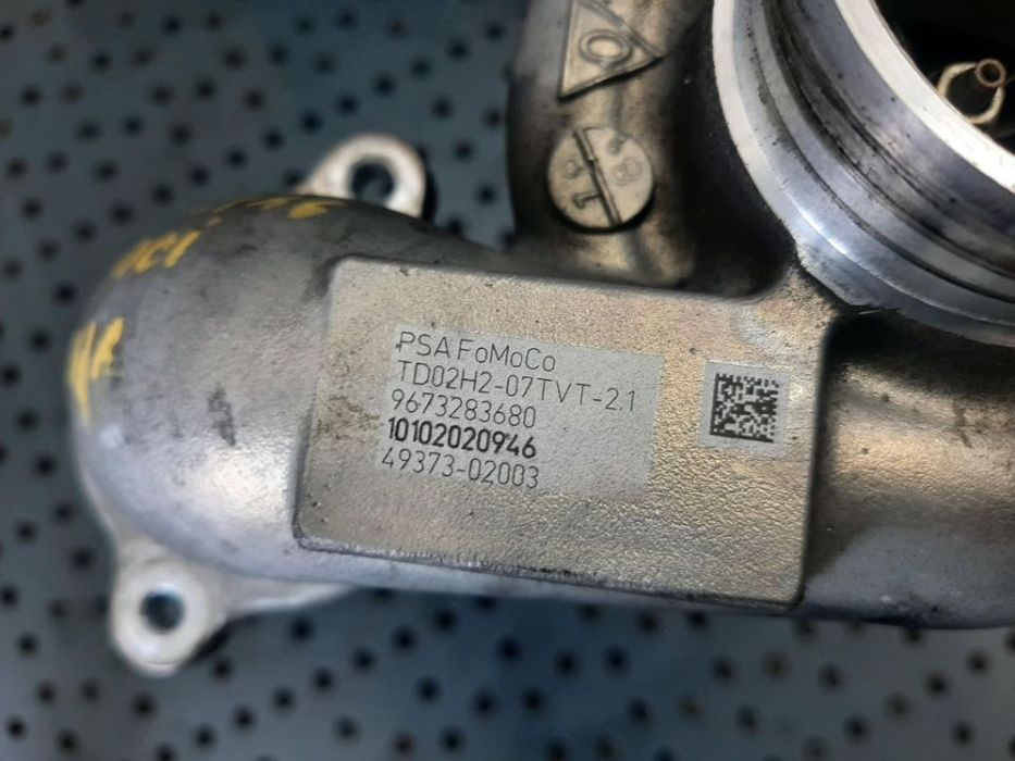 Turbina 1.4 tdci 1.5 tdci 1.6 tdci ford fiesta 6 citroen c3 c4 peugeot 207 308