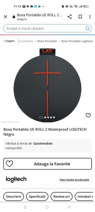 Boxă portabilă UE  Roll 2