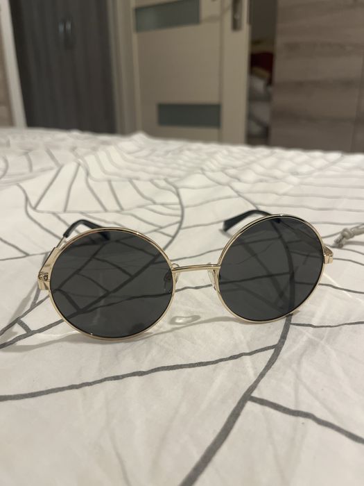 Ochelari de soare Polaroid cu rama metalica aurie
