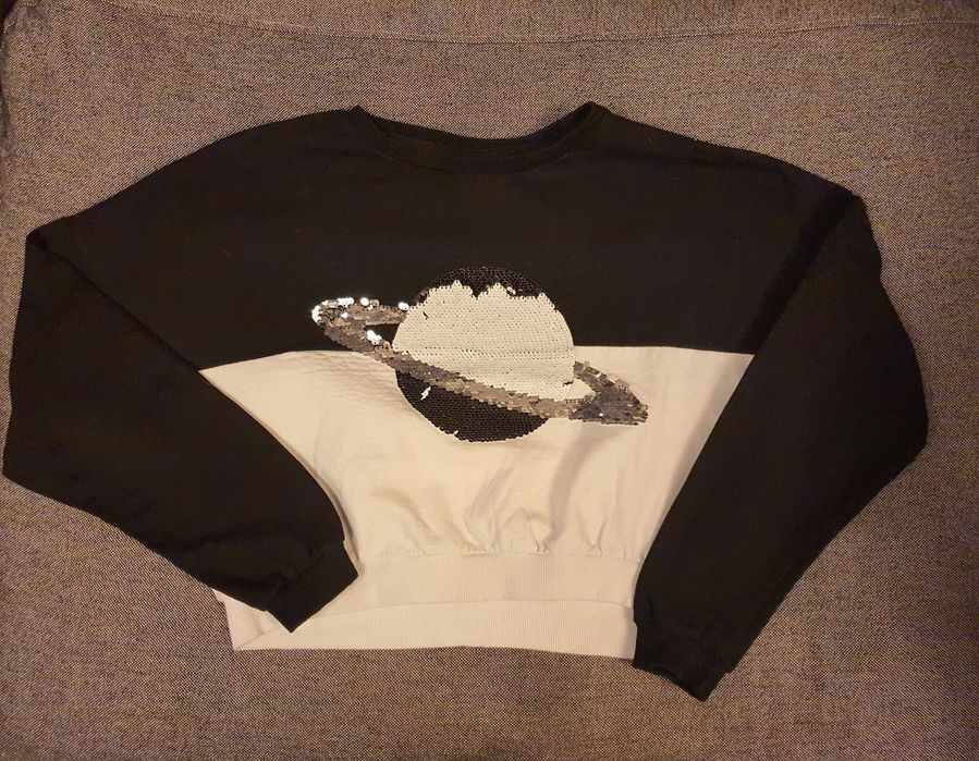 Set haine fete, paiete reversibile, hanorac, colanti, 146-152