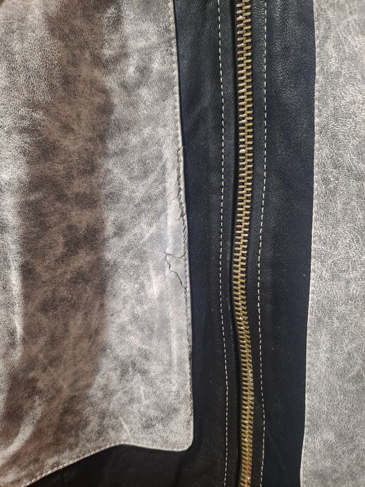 Geaca piele naturala marca D&G mărimea M-L.