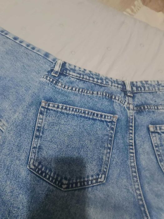 Дамски дънки MOM FIT с висока талия