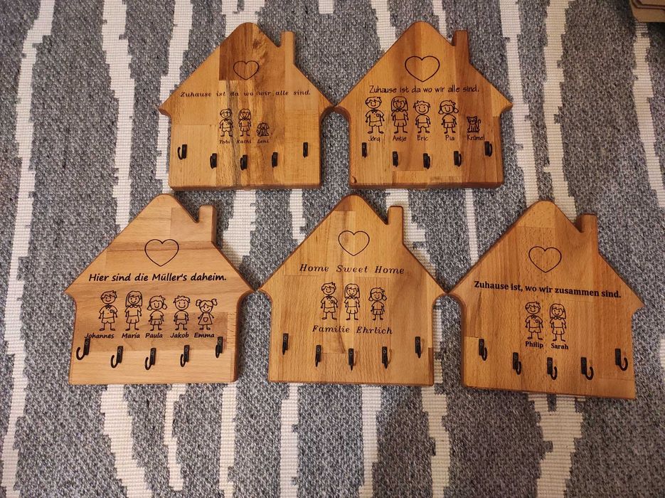 Закачалка за ключове от дърво