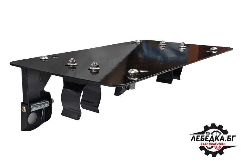 Плоча за регистрационен номер, монтаж директо върху ролков водач