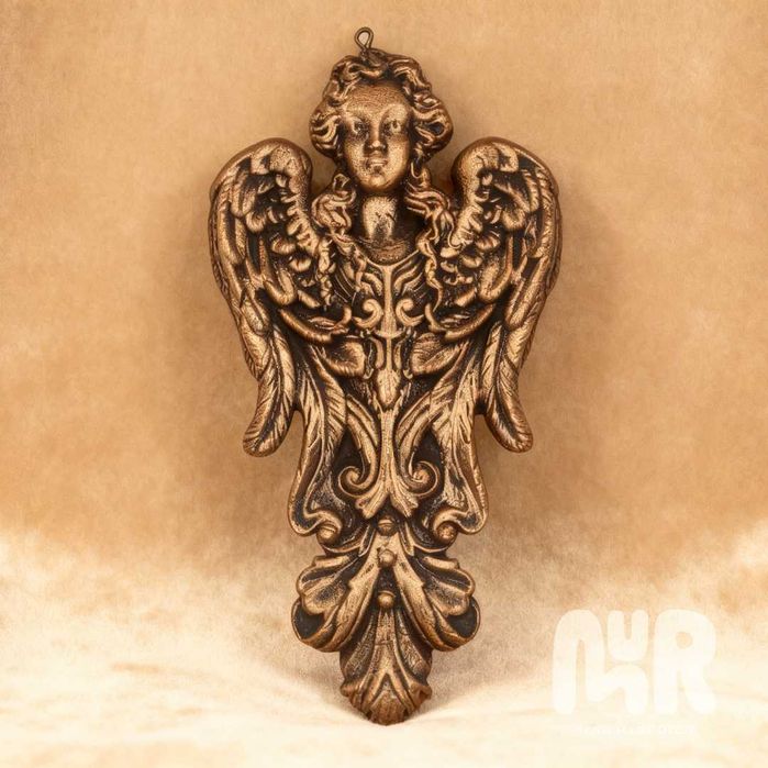 Ornamente decoratiuni ingeri Craciun, set 3, handmade, stil baroc