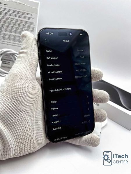 iPhone 15 Pro, 128GB, Black, 100% батерия, КАТО НОВ, ГАРАНЦИЯ!