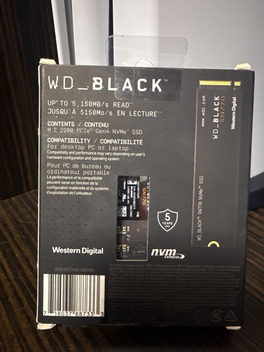 SSD Gaming - WD Black 1tb