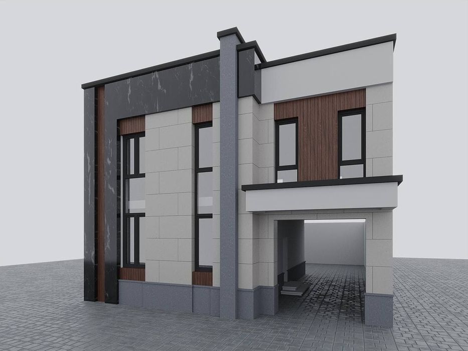 Yangi qurilgan kottej 6ta