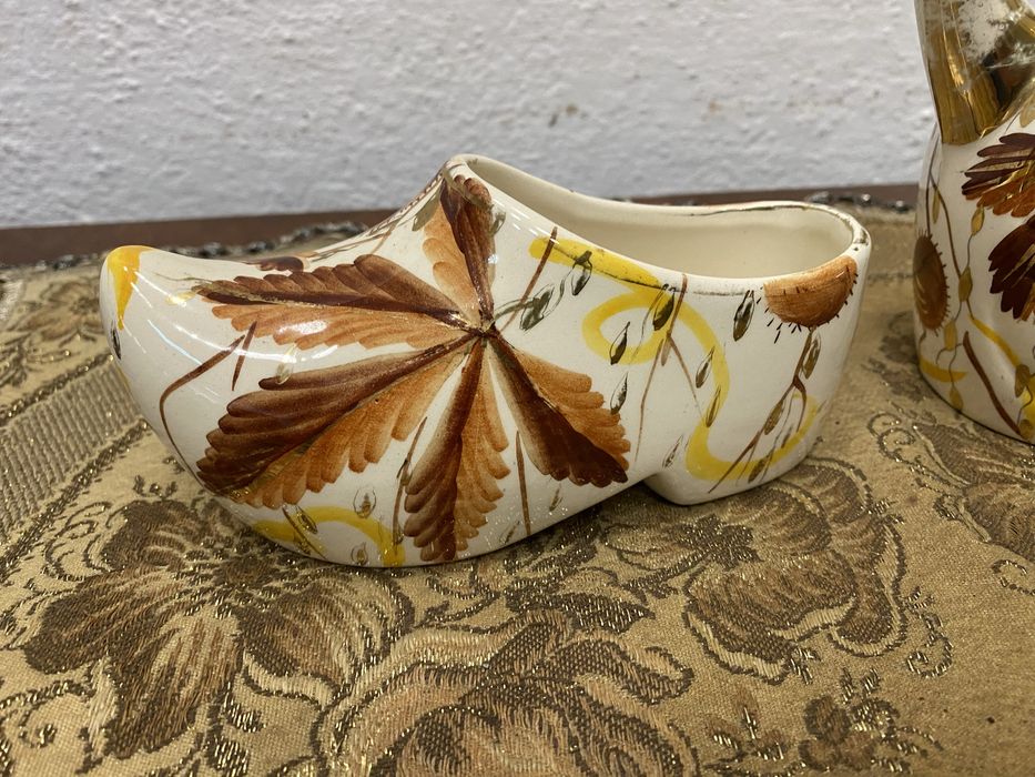 Белгийски порцеланови съдове каничка и обувка