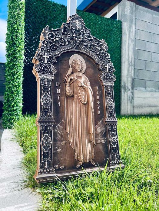 Икони - Дърворезба връху масивна дървесина, Алуминий, Мрамор !