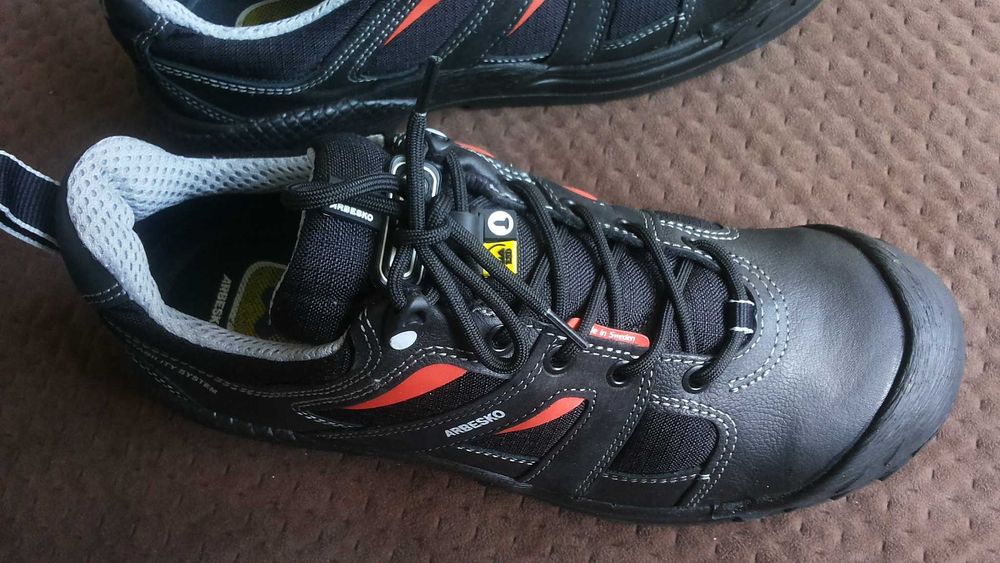 ARBESKO Leather Work Safetu Shoes размер EUR 45 работни обувки WS1-37