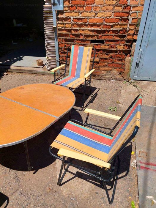 Раскладной комплект походных стол и 4 стула