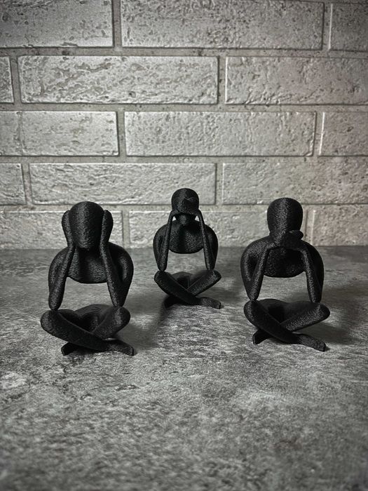 Set 3 figurine decorative printate 3D