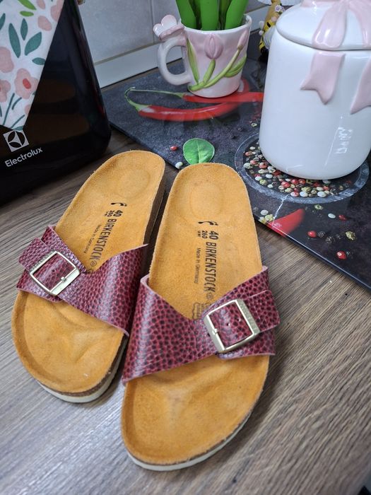 Papuci din piele Birkenstock mas 39/40