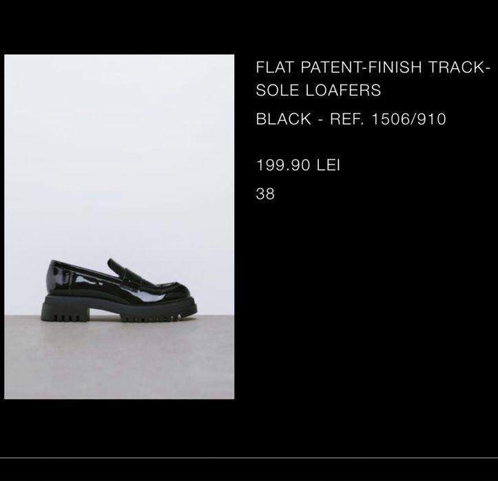 Mocasini talpa track de lac negri ZARA 38