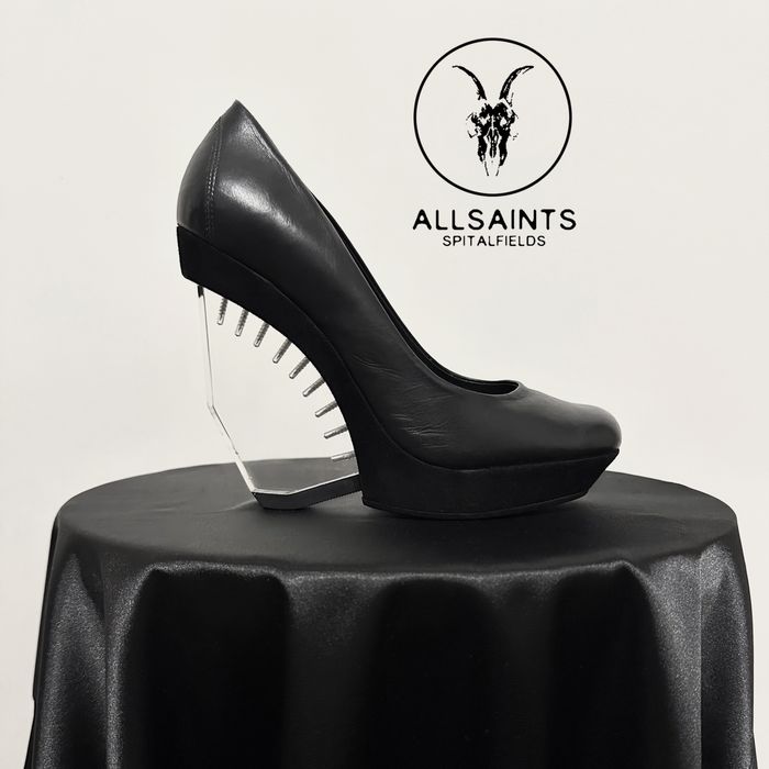AllSaints Spitalfields оригинальные авангардные кожаные туфли