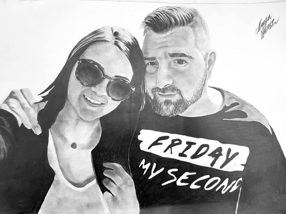 Portret in creion la comanda