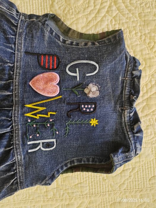 Джинсовый сарафан на девочку 2-3 года