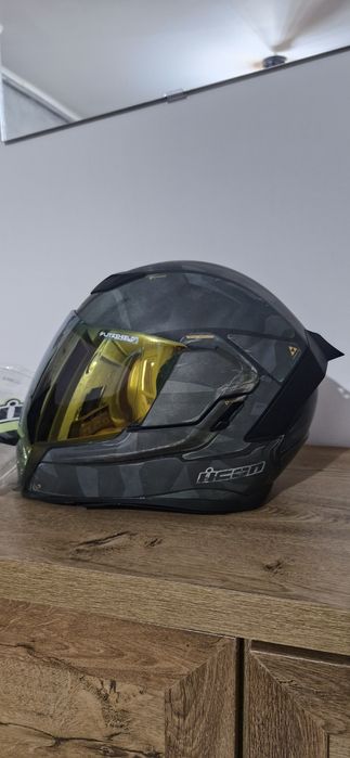 Casca moto  Airflite Battlescar 2 verde mărime S
