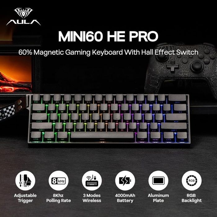 Aula Mini60he pro (Магнитка Rapid trigger)