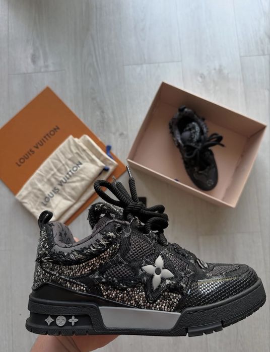 Adidasi Louis Vuitton Skate crystals
