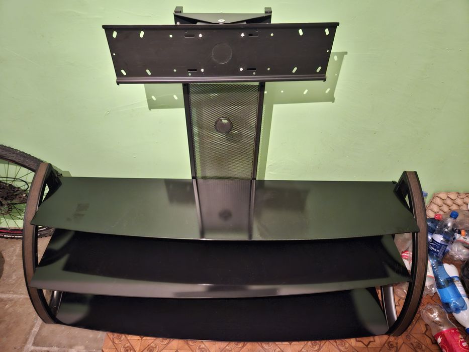 Тв тумба со стойкой, стекло