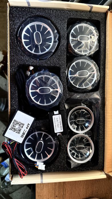 Въздуховоди светещи лед w177 A/w118 Gla 2014/2022 духалки 64 цвята