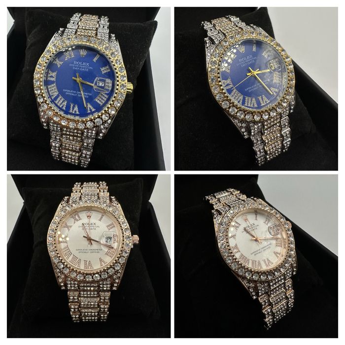 Rolex Datejust 40mm Мойсанит Диаманти Римски Циферблат Различни Модели