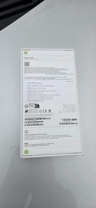NEVERLOKED...Iphone 17 pro max 256gb blue