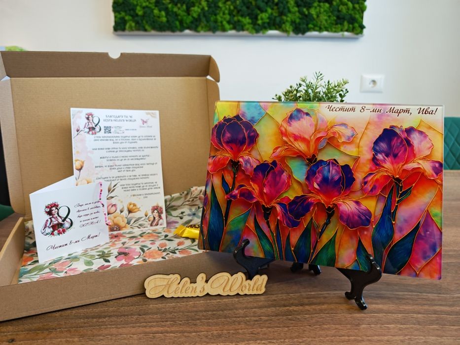 Персонализирана Стъклена дъска за рязане в кухнята