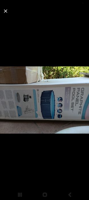 Vand piscina linex 4,78x1,24m roasa