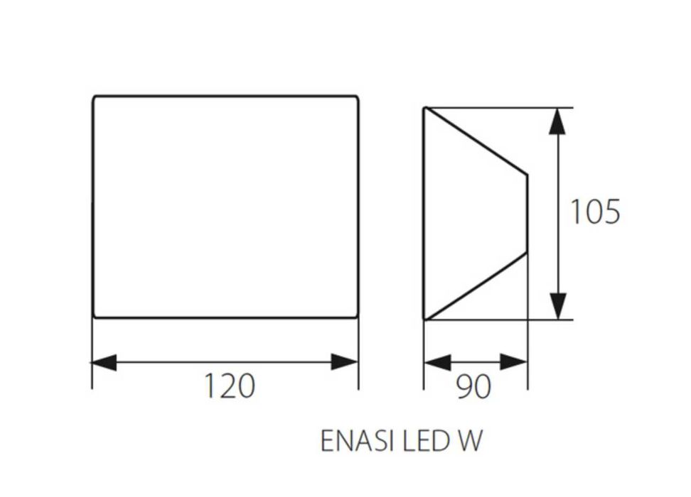 Kanlux 4 бр нови стенни аплици, бял алуминий