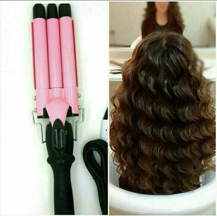 Плойка-щипцы тройные