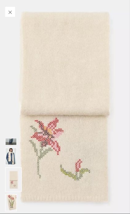 Красив и топъл нов вълнен шал Zara