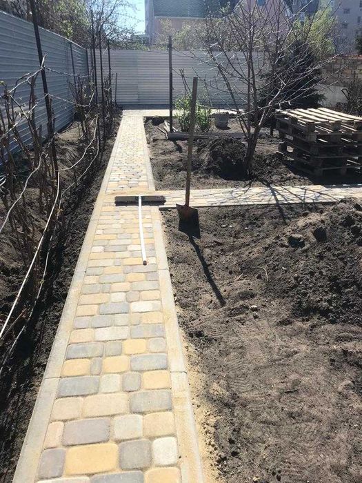 Укладка брусчатки