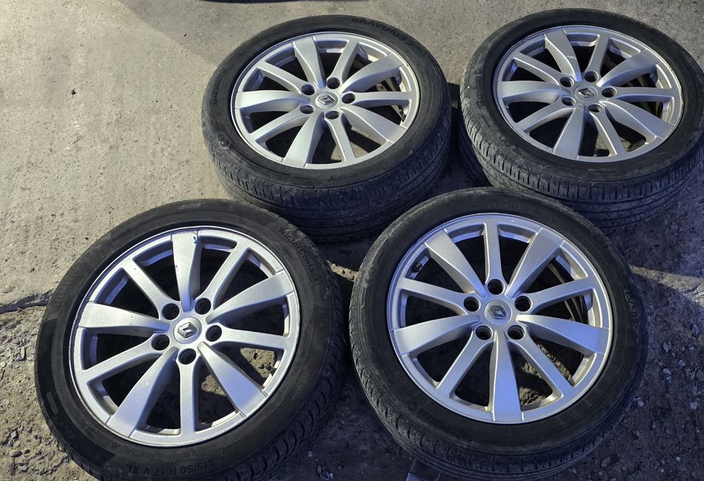 Jante Roti Aliaj R17  distanta prezoane 5x114,3 cu Senzori presiune Renault Laguna  Megane