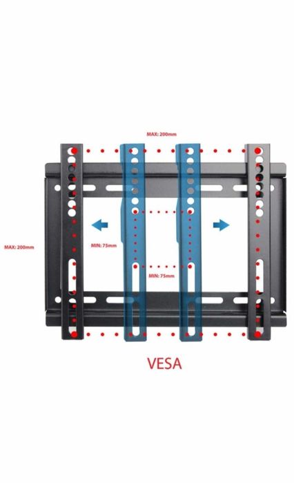 Стойка за телевизор Esperanza,за стена,14-50 инча,25 кг.ERW005