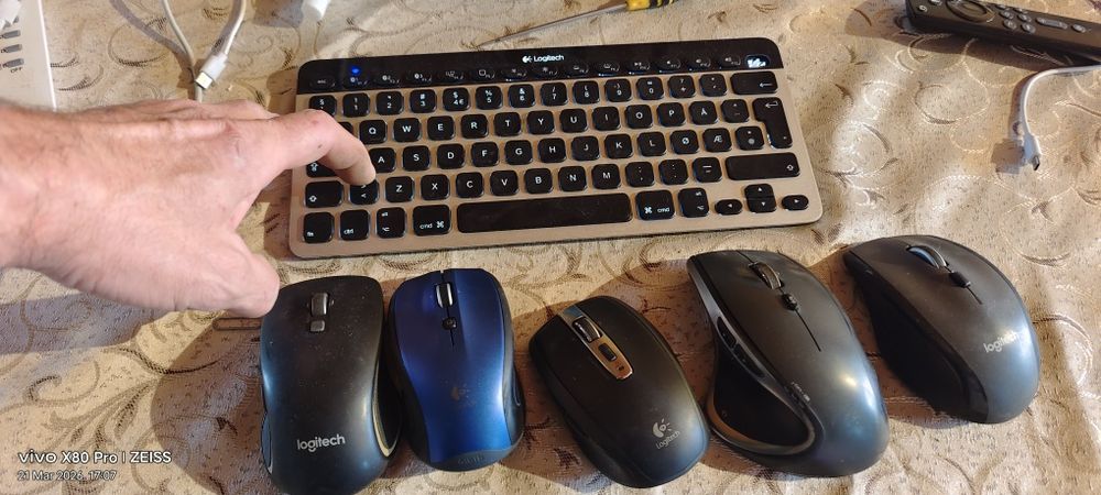 Kit Logitech unifying K800 MX Performance