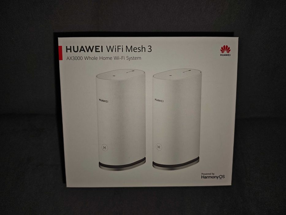 Pachet Sistem Mesh Wi-Fi 6 Huawei – 3 Unități (Huawei Mesh 3 + AX3 Quad-core)